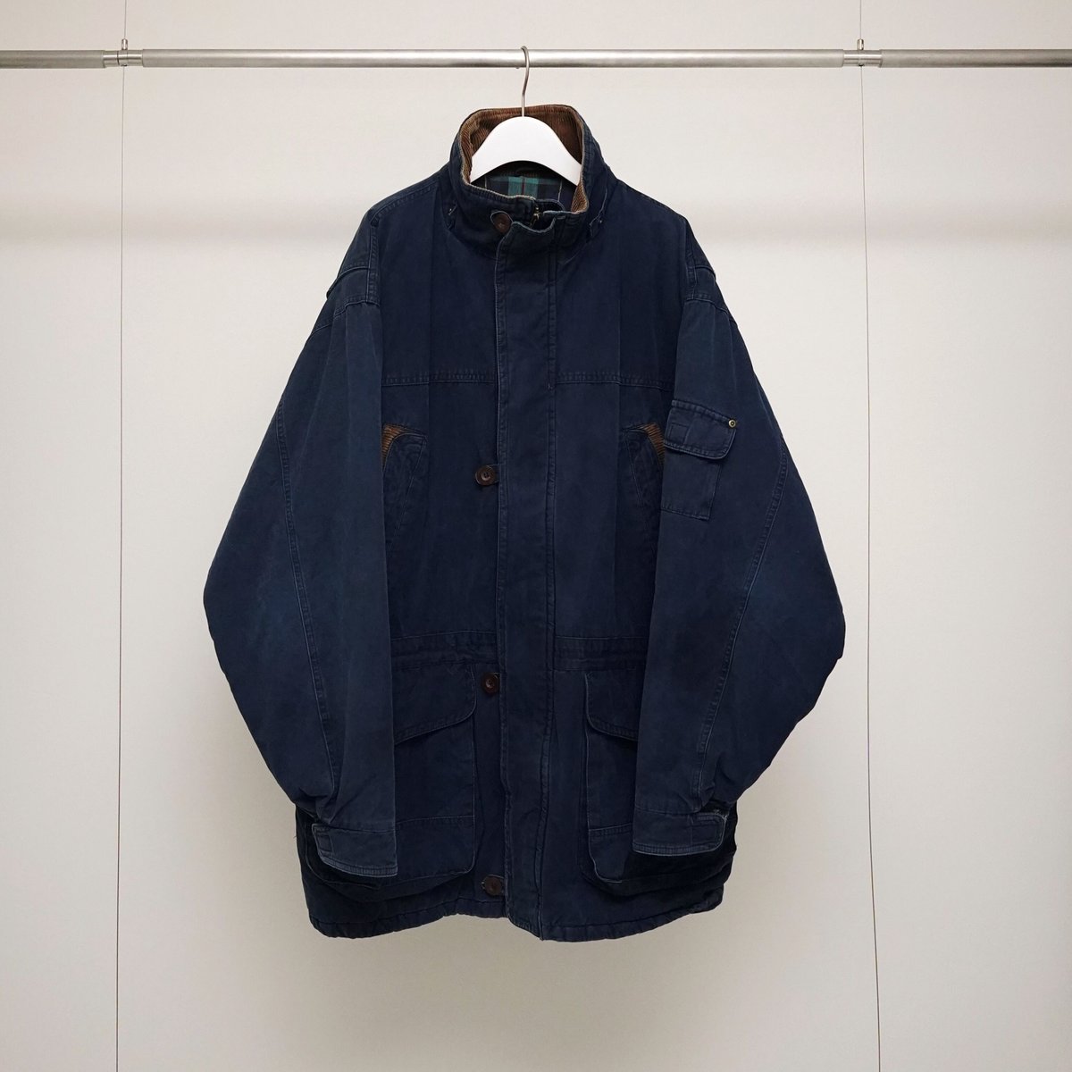 90s St.John's Bay Cotton Stand Collar Coat | ku 90s St.John's Bay Cotton Stand Collar Coat | ku