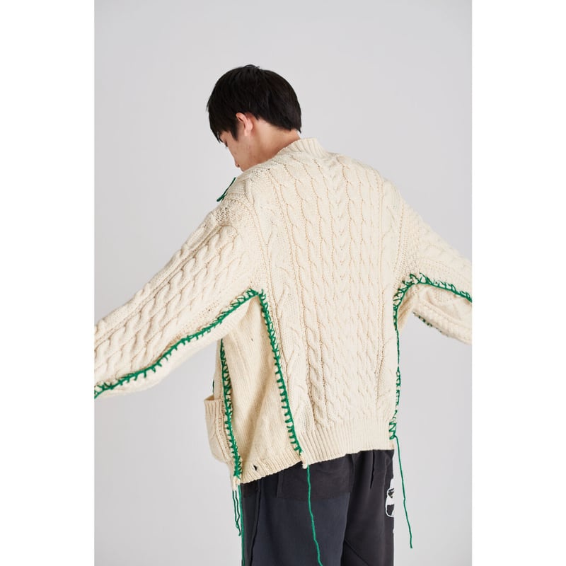 トップス Mutimer FISHERMAN'S KNIT DISCOVERED > Hand Embroidery Fisherman Knit |