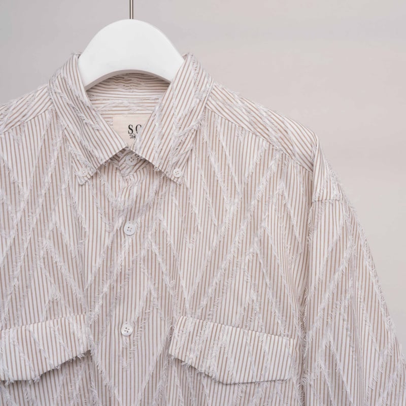 慈雨　ジャガード　ウール　フリンジ？ 日本製］ウール混ヘリンボンフラワージャガードタートル