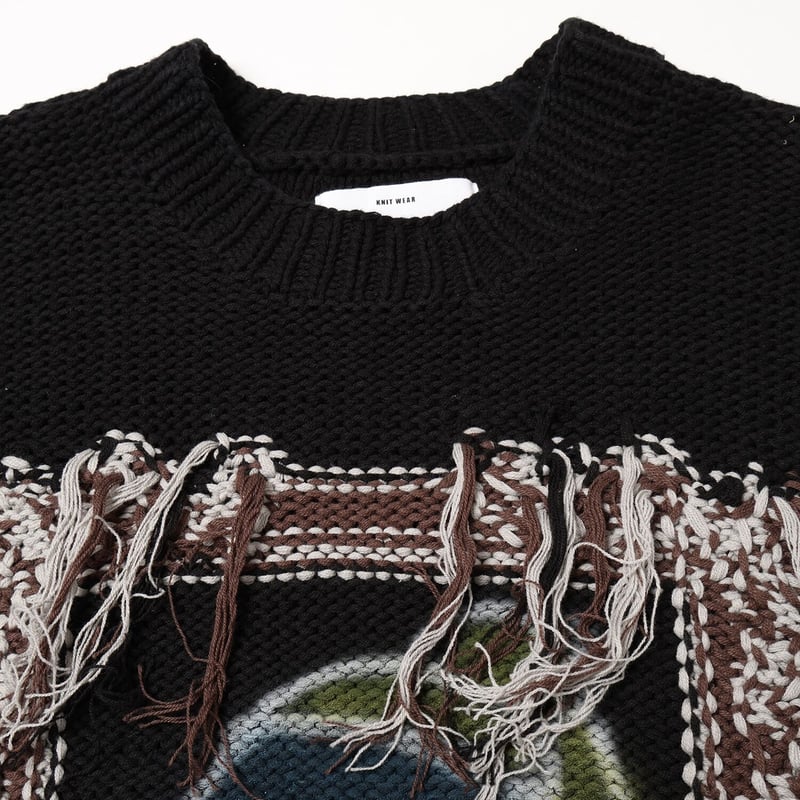 amok> GUERNIKA KNIT BLACK | kuonbyrinq