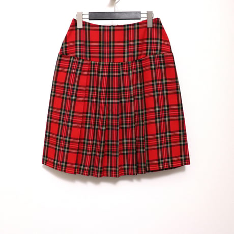 Tartan-check pleats short skirt [@zastin_tcp]