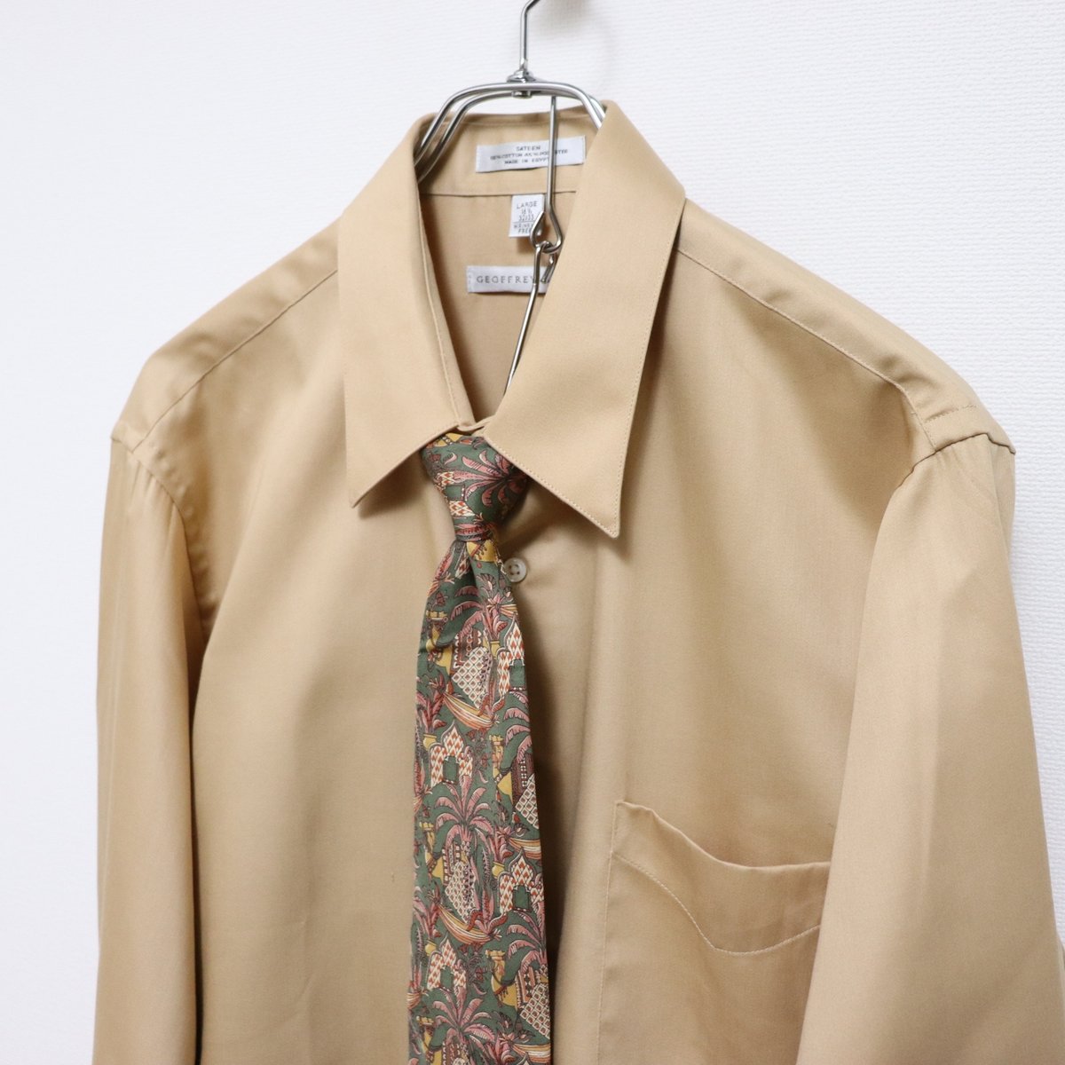 Double-breasted setup & shirt & tie 
