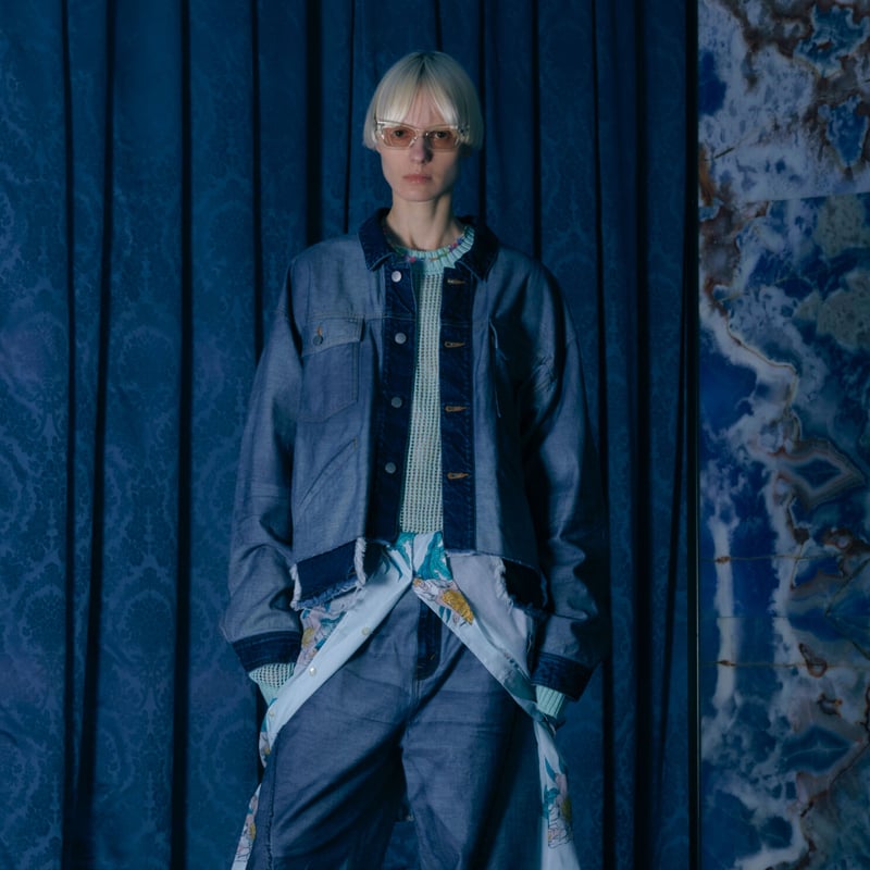 JieDa>BACK SIDE CUT OFF DENIM JACKET | kuonbyr JieDa>BACK SIDE CUT OFF DENIM JACKET | kuonbyr