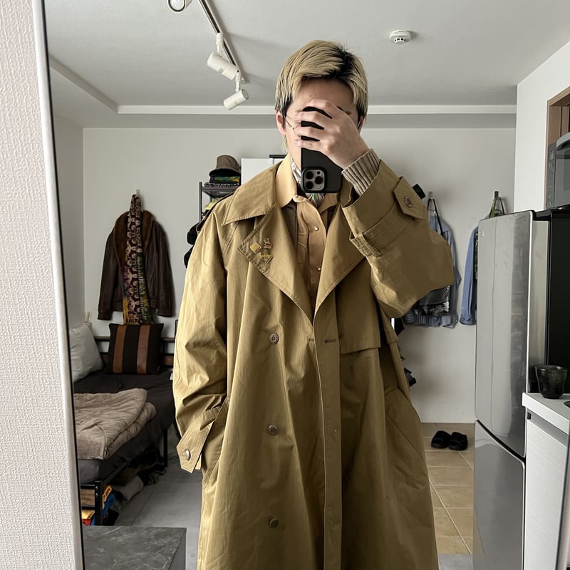 ※大幅値下げ※AURALEE トレンチコート 19awサイズ4 AURALEE 19AW FinxChambrayBig TRENCHCOAT