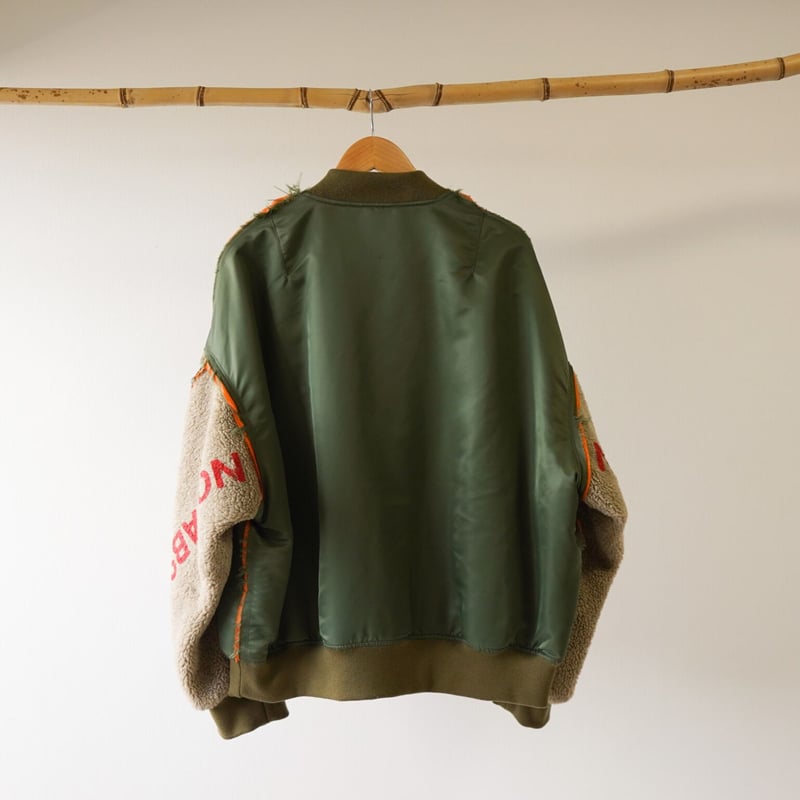 DISCOVERED MA-1ジャケット カーキ　BOA 3 f7f9cfc4d0dac9ec2b689c78383f44