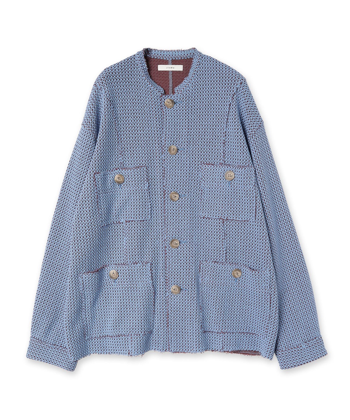 JieDa>RUSSELL CUT OFF JACKET , Blue | kuonbyri