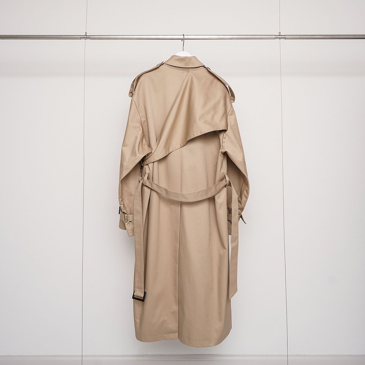 Belted Trench Coat , Beige