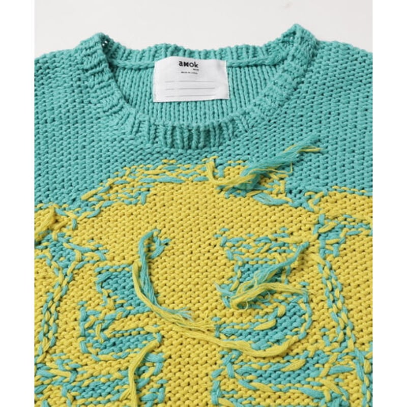 amok /Bone/knit セーター amok セーター ニット /アモク/別注BONE KNIT メンズ レディース