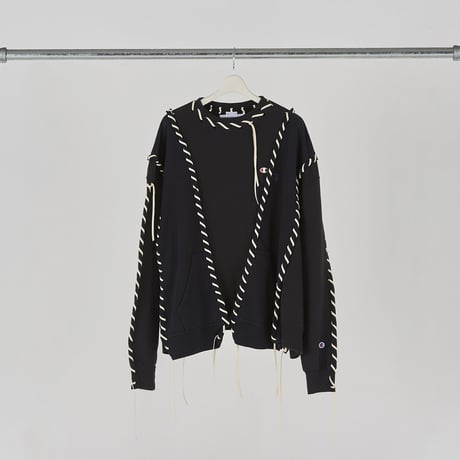 < DISCOVERED > KNIT SLEEVE MA-1 / BLK 久遠 DISCOVERED > KNIT SLEEVE MA-1 / BLK | kuonbyr