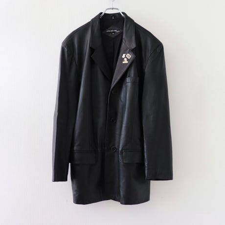 Vintage leather 3B tailored jacket [@zastin_tcp]