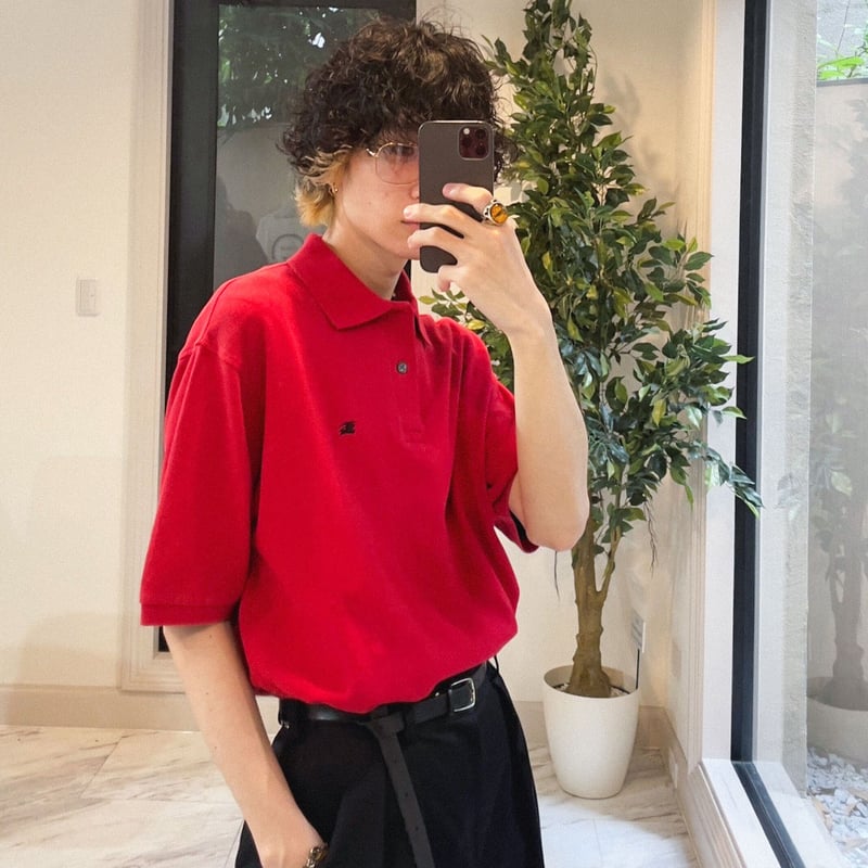 ゆ*ま様 【BURBERRY】 Half sleeve Polo-shirt Burberry half sleeve polo shirt [@teshimayu3] |
