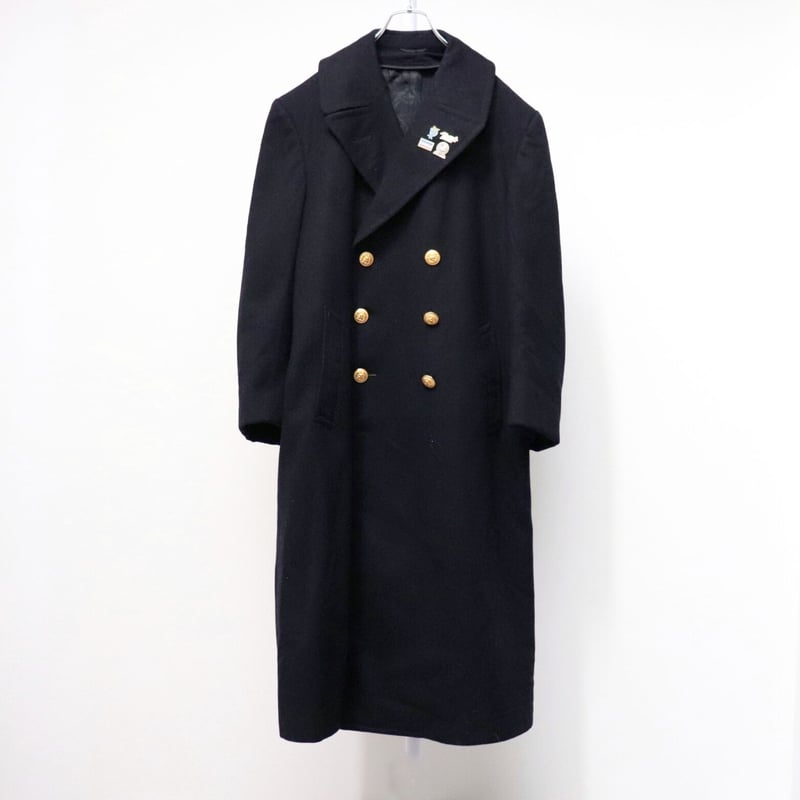 Double breasted metal button coat 