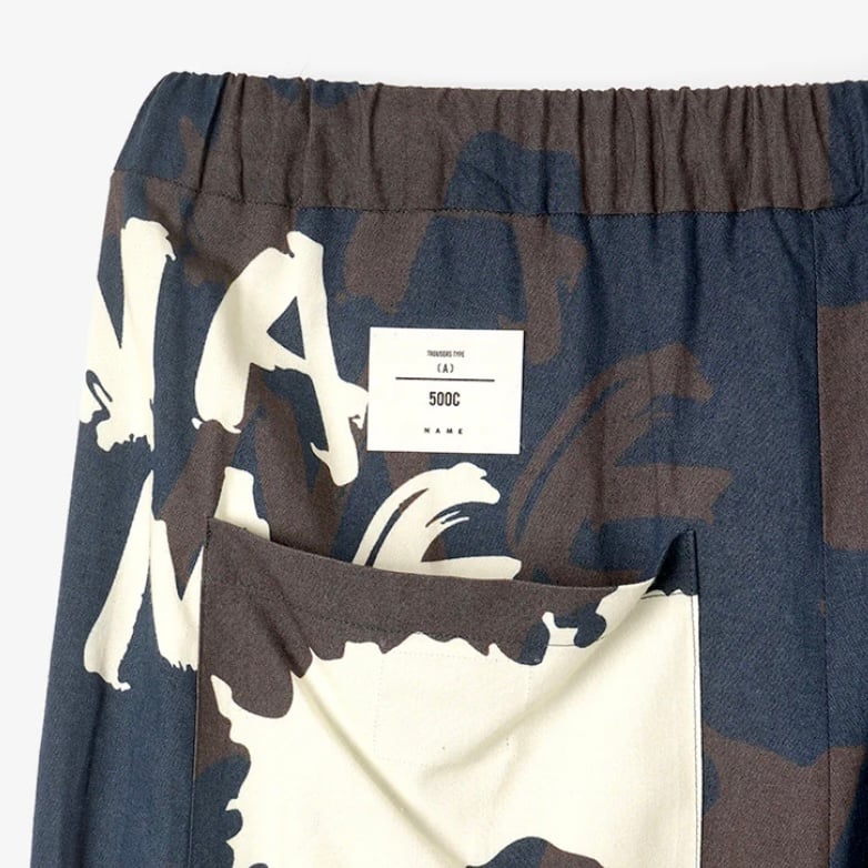 Name.> JAGUAR FLOWER RAYON EASY PANTS | kuonby