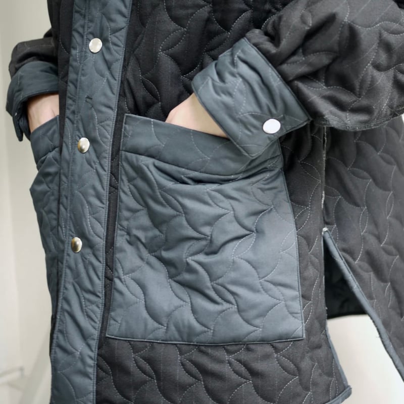 JieDa>QUILTING OVER SHIRT JACKET | kuonbyrinq'