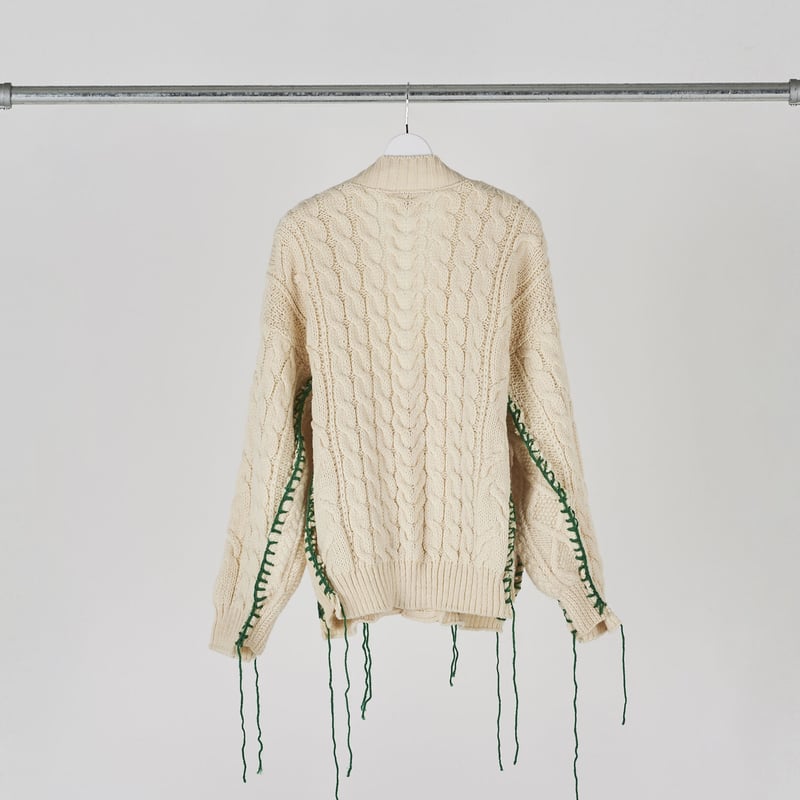 新品☆ DISCOVERED フィッシャーマンニットドッキングトレンチコート