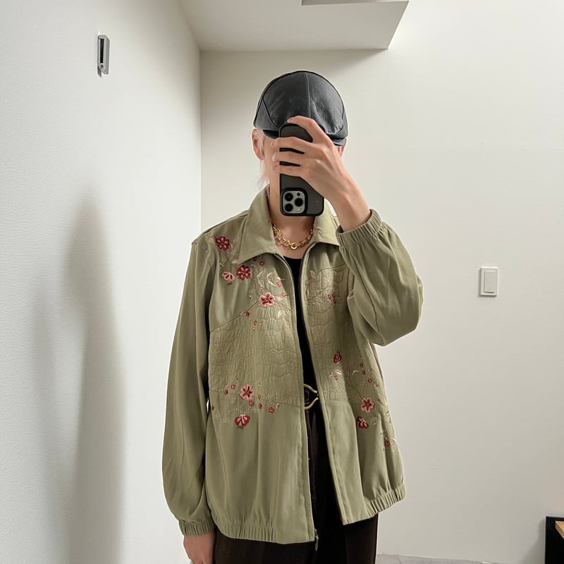 Embroidered zip shirt jacket [@zastin_tcp] | ku