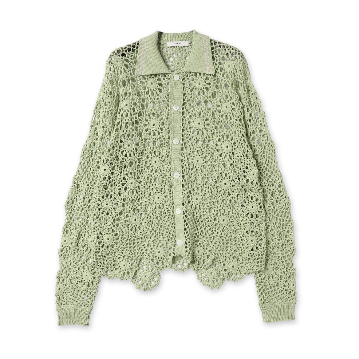 完売品】Jieda FLOWER HAND KNITTING CARDIGAN-