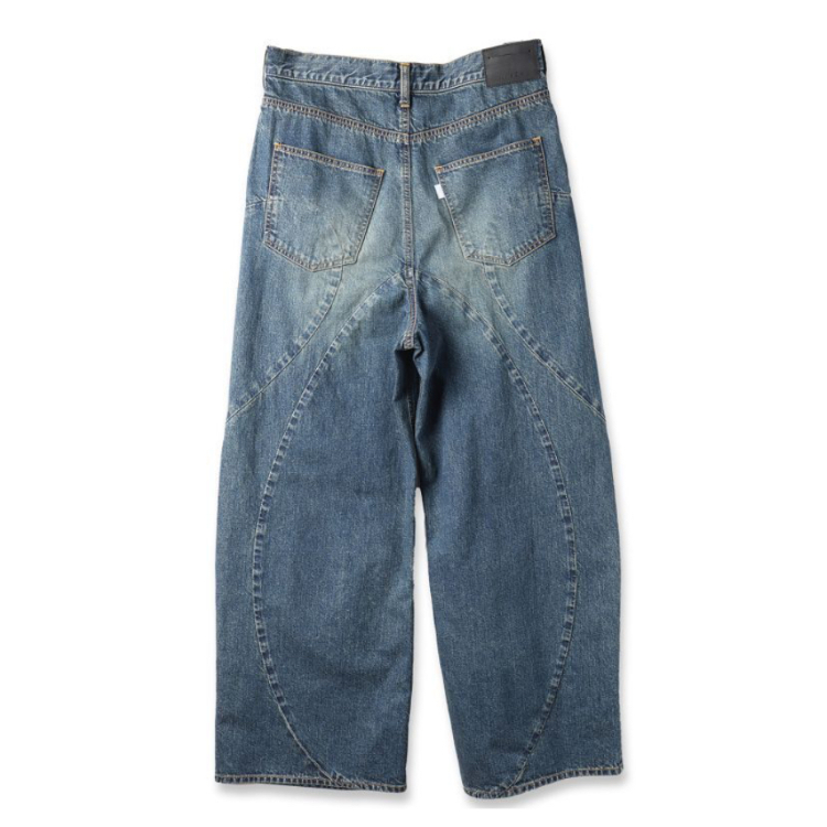 24ss【JIEDA / ジエダ】CURVE OVER DENIM size1 original