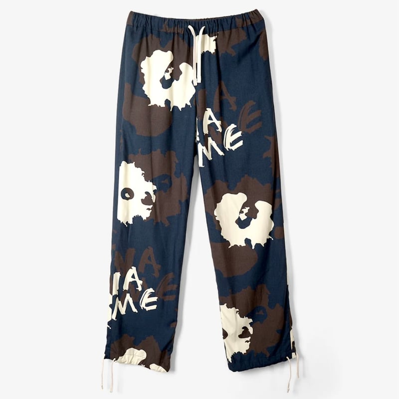 Name.> JAGUAR FLOWER RAYON EASY PANTS | kuonby