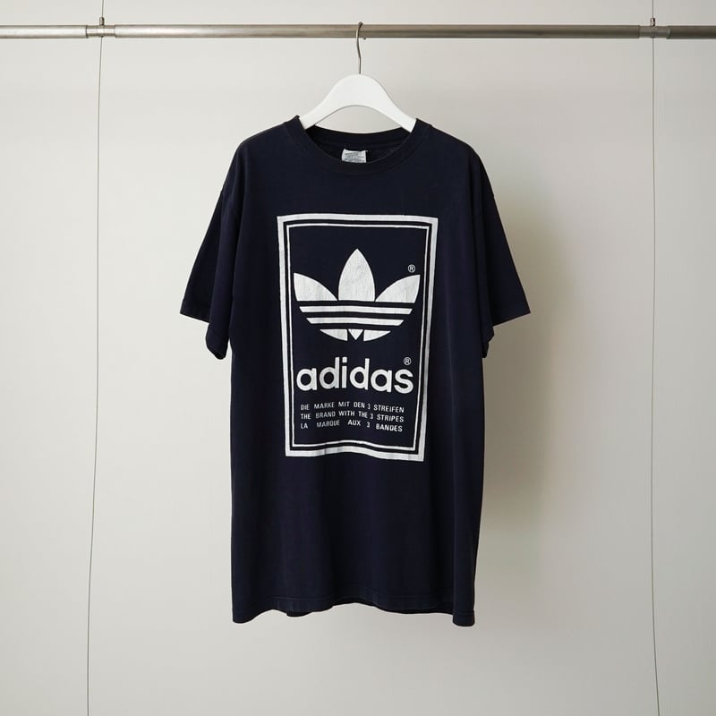 80s adidas Double Sided Printing Trefoil Logo T
