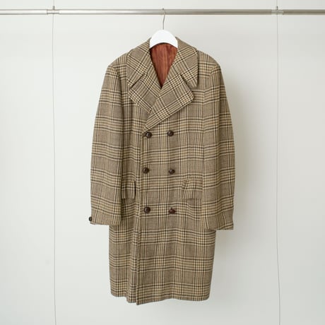 Double Breasted Glen Check Coat "made in Canada"