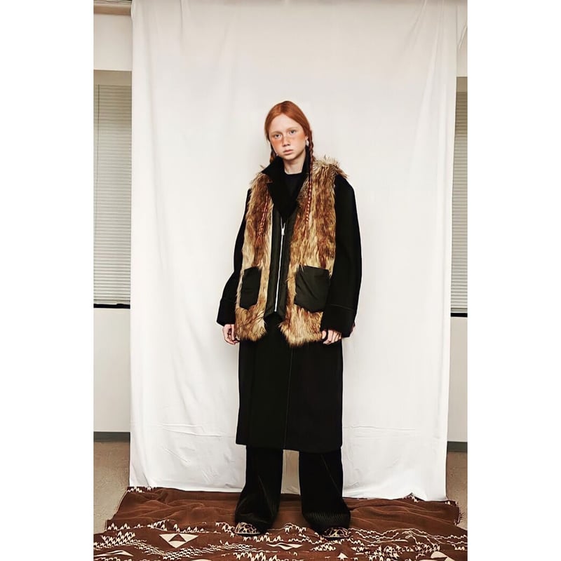 no. > FAKE FUR VEST | kuonbyrinq's STORE