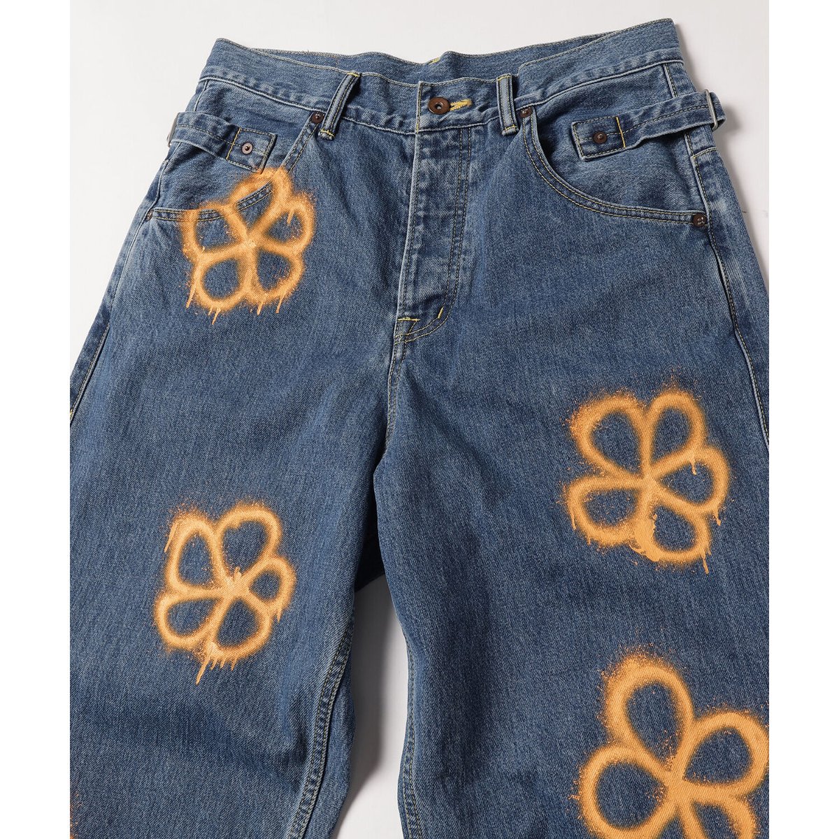 AMOK ハンドペイントデニムパンツ amok ジーンズ HAND-PAINT DENIM PANTS メンズ レディース