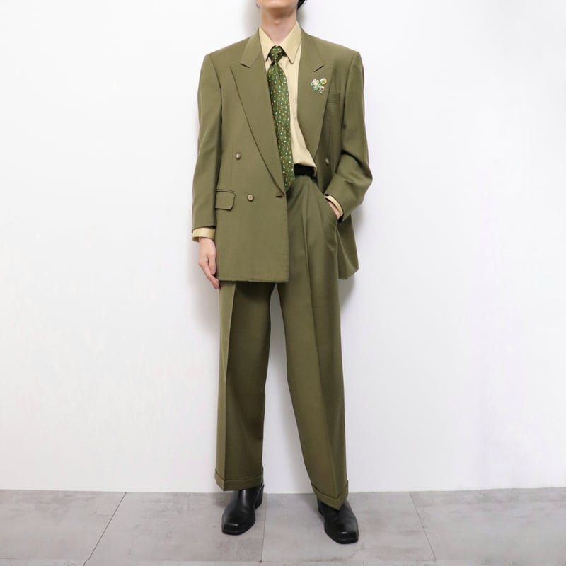 【NA】ヴィンテージ グレーベージュ セットアップ 古着 90年代 成人式 NA】ヴィンテージ グレーベージュ セットアップ 古着 90年代