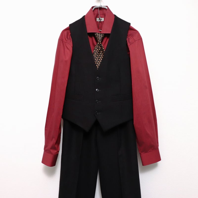 3P Double-breasted setup & shirt & tie 