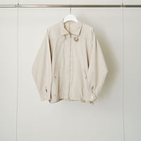 80s Euro Linen Short Blouson | kuonbyrinq's STORE