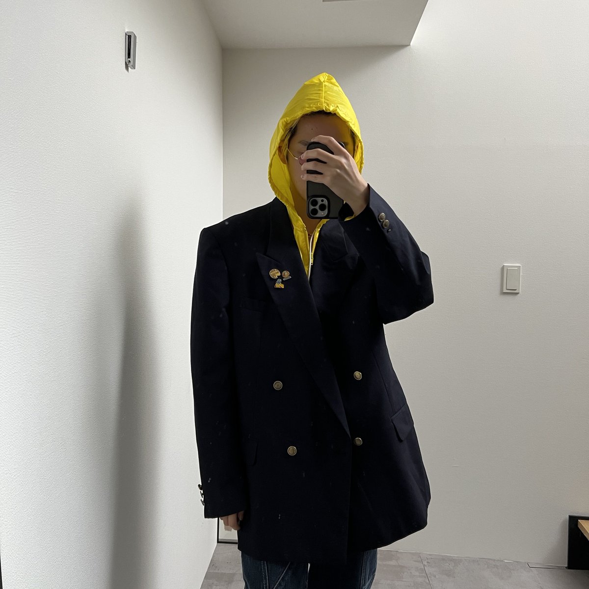 イヴサンローラン ダークデニム ダブルブレストジャケット 楽天市場】イヴサンローラン ダブル ジャケットの通販