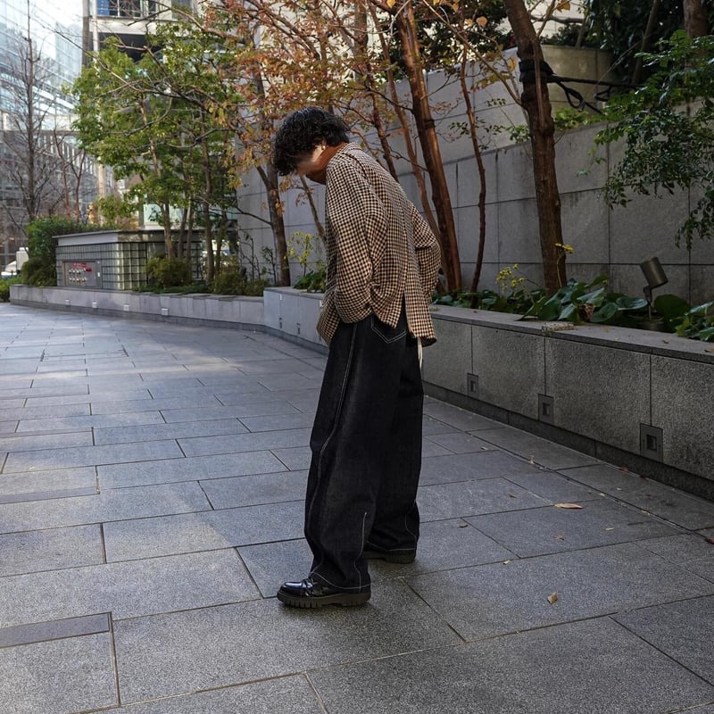 ＊最終価格　SOL×久遠復刻　別注　ワイドバルーンデニムパンツ 最終価格 SOL×久遠復刻 別注 ワイドバルーンデニムパンツ SOL×久遠
