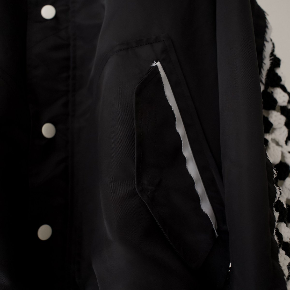 DISCOVERED > KNIT SLEEVE MA-1 / BLK | kuonbyr