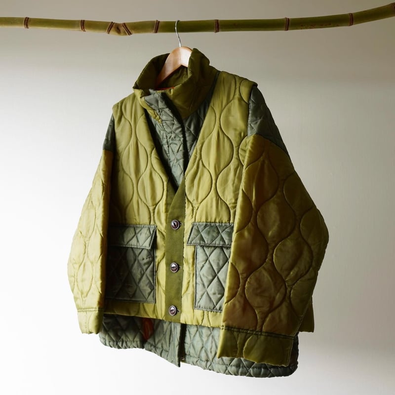 YOEL】2way quilting jacketカラーチャコールグレー - ブルゾン