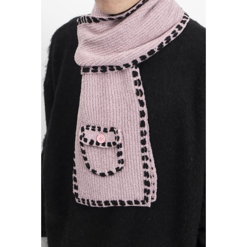 PHINGERIN ニットスカーフ PHINGERIN フィンガリン PG1 SCARF・ネイビー - tity