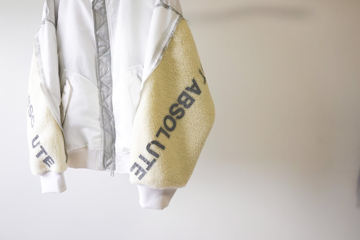 DISCOVERED> BOA SLEEVE MA-1 / WHT | kuonbyrinq DISCOVERED> BOA SLEEVE MA-1 / WHT | kuonbyrinq