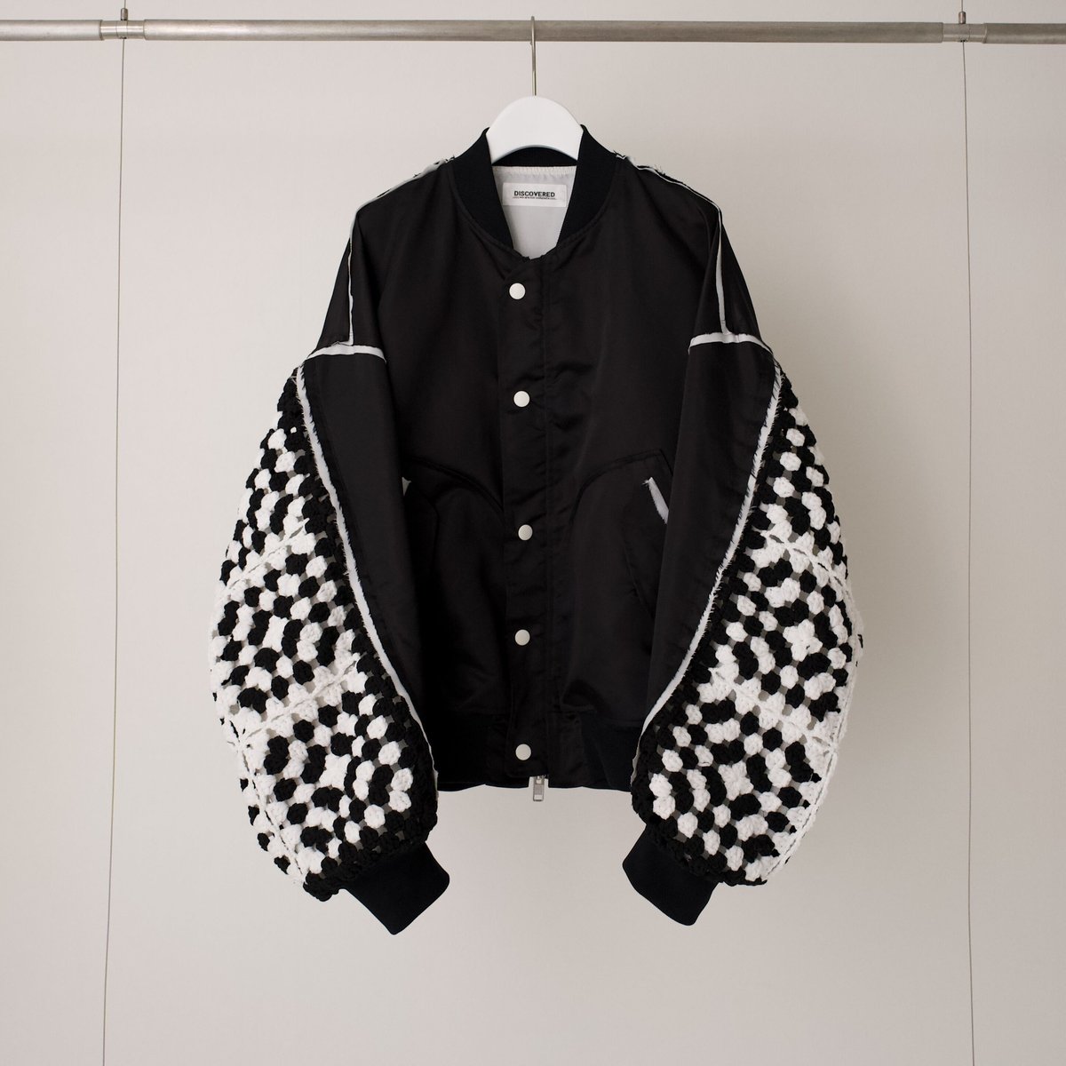 DISCOVERED > KNIT SLEEVE MA-1 / BLK | kuonbyr DISCOVERED > KNIT SLEEVE MA-1 / BLK | kuonbyr