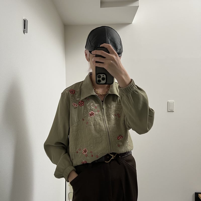 Embroidered zip shirt jacket [@zastin_tcp] | ku