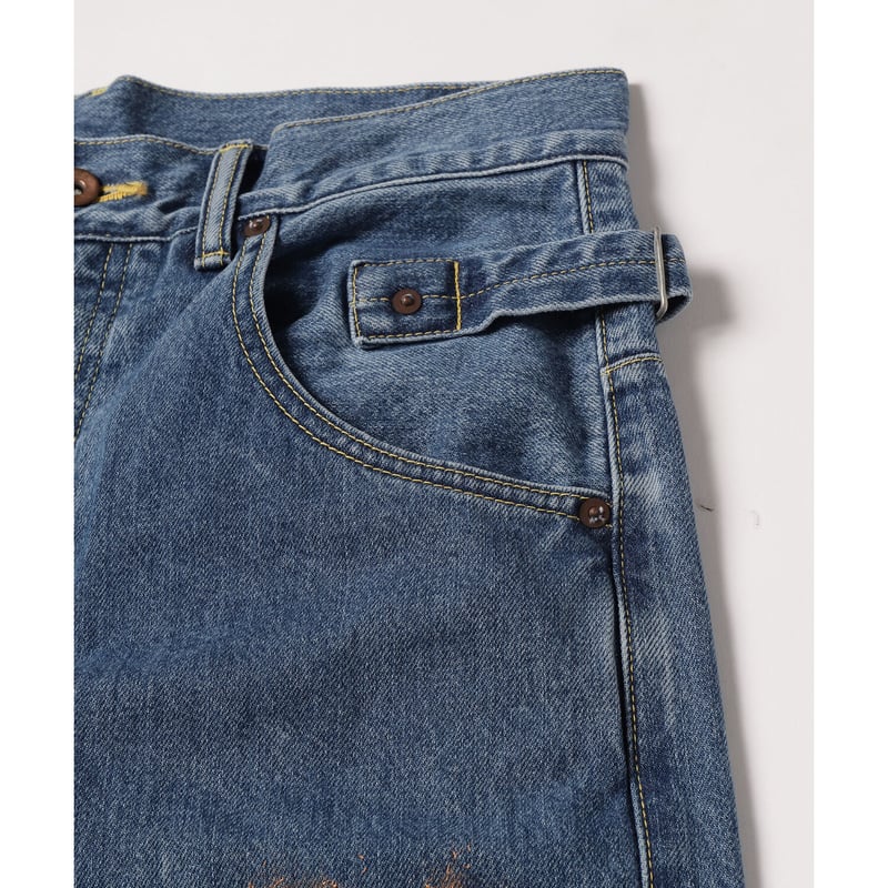 分割払い2回目限定<amok> HANDPAINT DENIM PANTS | kuonbyr