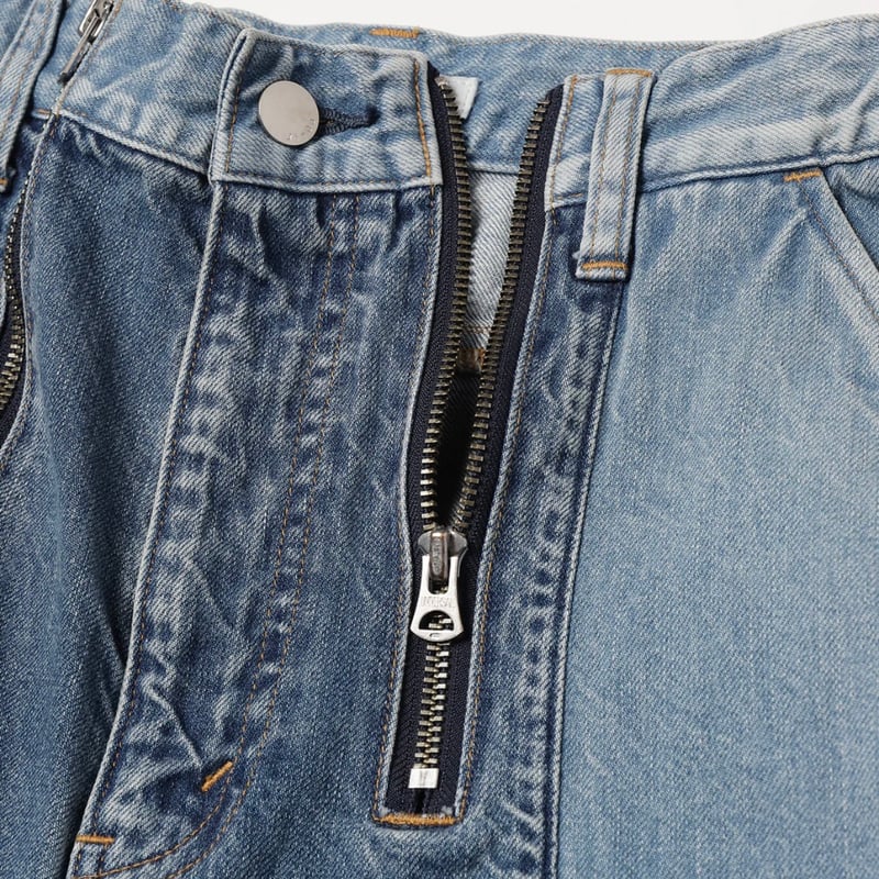 JieDa>SWITCHING ZIP DENIM PANTS | kuonbyrinq