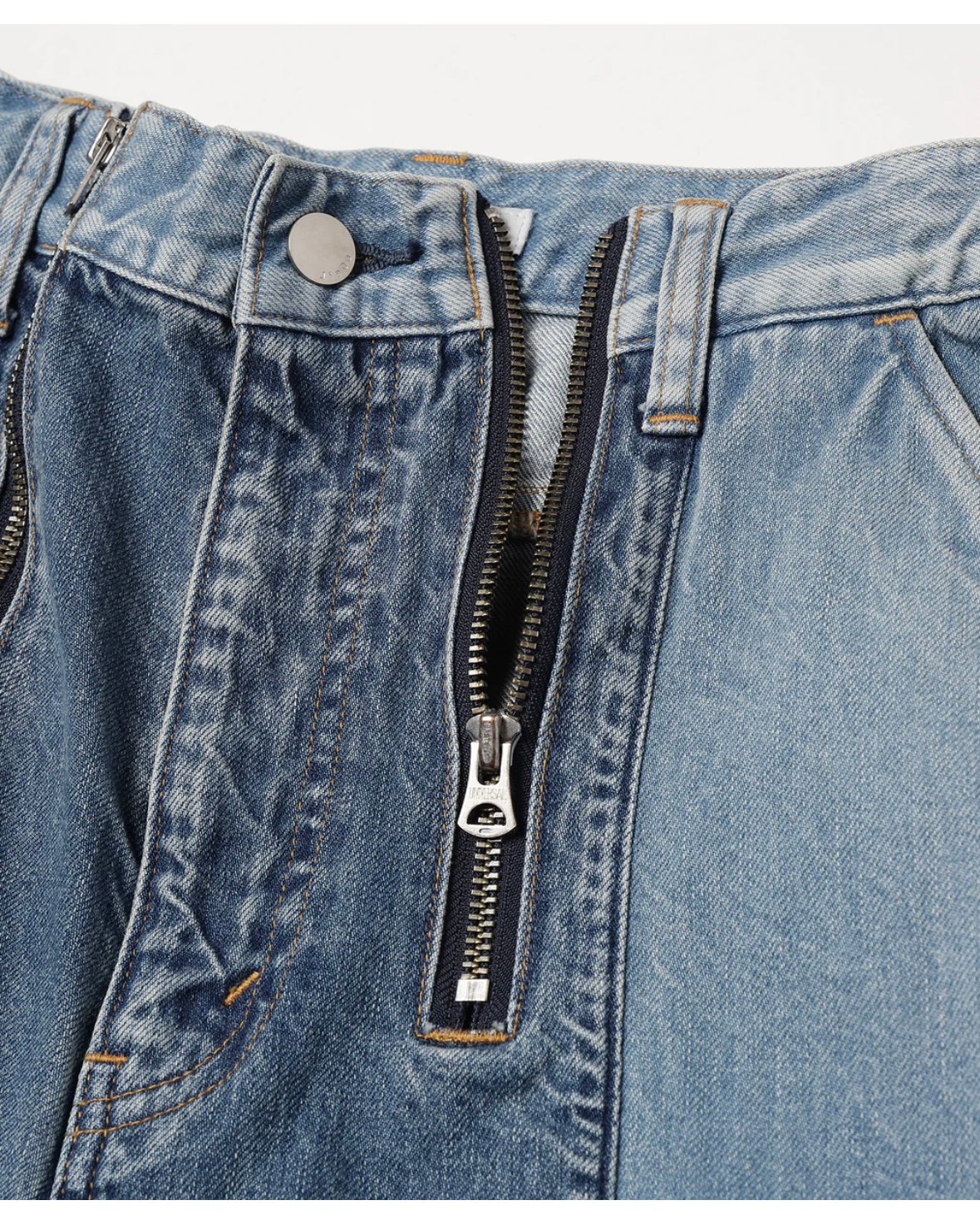JieDa>SWITCHING ZIP DENIM PANTS | kuonbyrinq