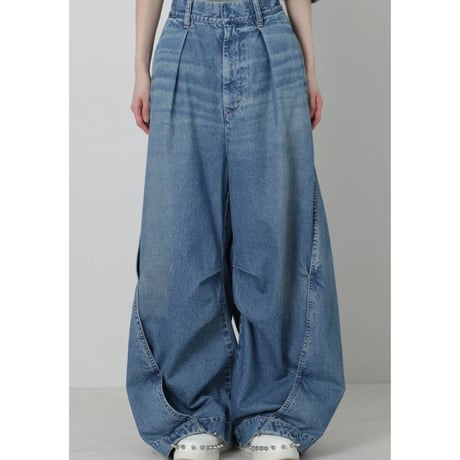 Wide Denim Pants