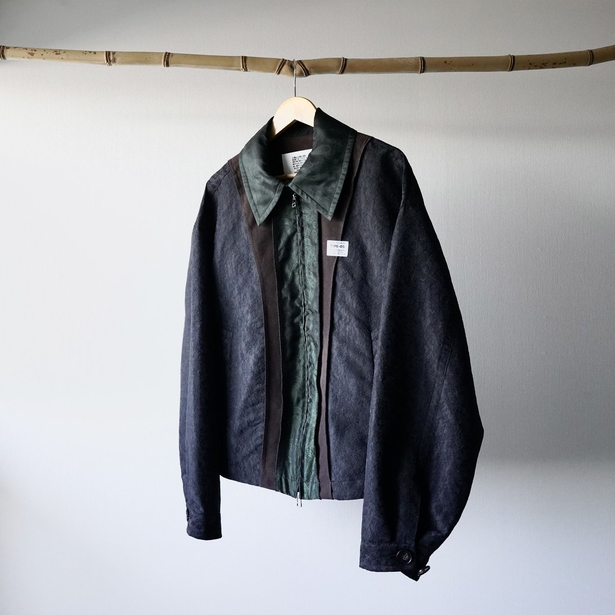 ROUND DRIZZLER JACKET（GREEN×BLACK） | kuonbyrinq