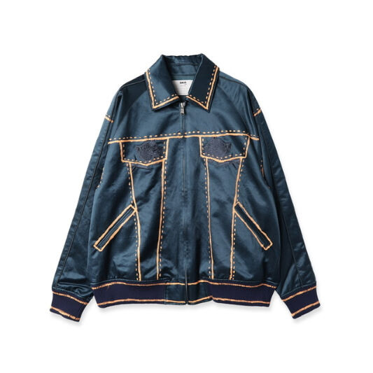 amok スカジャン amok 20SS パイル切り替え 虎柄 スカジャン サイズM