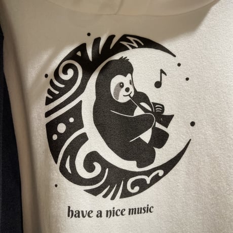 【即納】【パーカー】ナマケモノマッチョくん Sun&Moon パーカー 長袖 Hoodie