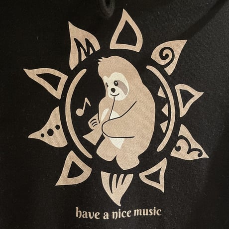 【即納】【パーカー】ナマケモノマッチョくん Sun&Moon パーカー 長袖 Hoodie
