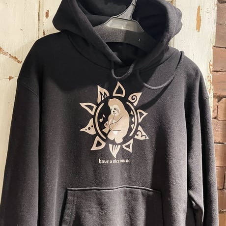 【即納】【パーカー】ナマケモノマッチョくん Sun&Moon パーカー 長袖 Hoodie