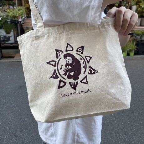 【即納】【トートバッグ】ナマケモノマッチョくん Sun&Moon キャンバストートバッグ totebag