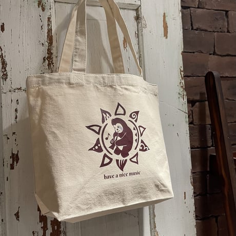 【即納】【トートバッグ】ナマケモノマッチョくん Sun&Moon キャンバストートバッグ totebag