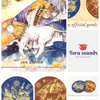 【SOLD OUT！】【2nd CD+コースター2種セット】【ステッカープレゼント】Sun & Moon / 白雲石吸水コースター 2種組 / Toru sounds ステッカー